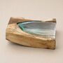 Triangular Molten Glass Vase And Decorative Centrepiece, thumbnail 5 of 6