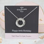 80th Birthday Textured Silver Necklace, thumbnail 1 of 8