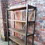 Industrial Reclaimed Steel Wood Bookcase Shelf Unit 457, thumbnail 2 of 6