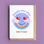 'Happily Ever After' Rainbow Smiley Face Card, thumbnail 1 of 3