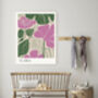 Flora Purple Abstract Art Print, thumbnail 2 of 3