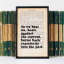 The Great Gatsby 'Beat On' Quote Print, thumbnail 2 of 6