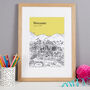 Personalised Worcester Print, thumbnail 7 of 10