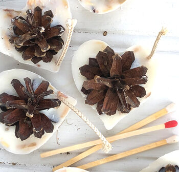 Heart Shaped Pine Cone Firelighters, 5 of 5
