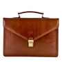 Small Italian Leather Briefcase. 'The Lorenzo', thumbnail 2 of 12