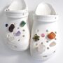 Crystal Gemstone Croc Shoe Charms Set Of Ten, thumbnail 7 of 7