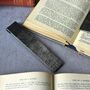 6th Anniversary Gift; Raw Iron Forged Scroll Bookmark, thumbnail 6 of 9