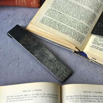 6th Anniversary Gift; Raw Iron Forged Scroll Bookmark, 6 of 9