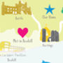 Personalised East Sussex Map: Add Favourite Places, thumbnail 3 of 5