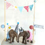 Personalised Baby Elephant Cake Topper Keepsakes, thumbnail 4 of 6