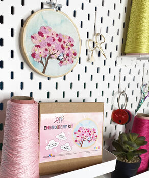 Cherry Blossom Embroidery Kit, 9 of 9