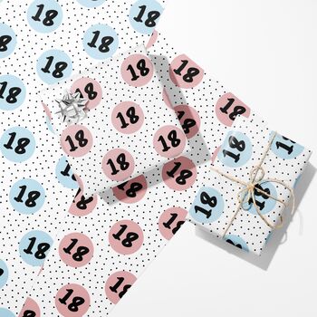 Personalised 18th Birthday Wrapping Paper, 2 of 9