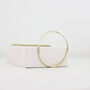 Handmade Brass Hair Slide Circle, thumbnail 5 of 6