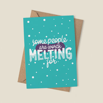 'Worth Melting For' Frozen Christmas Card, 2 of 7