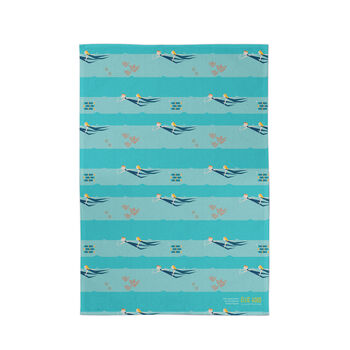 Sea Swimmers Large Tray + Tea Towel Gift Set, 2 of 9
