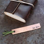 7th Anniversary Solid Copper Metal Bookmark, thumbnail 3 of 12