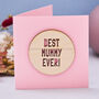 Wooden Personalised Mother's Day Card, thumbnail 3 of 4