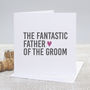 'Father Of The Groom' Bold Wedding Thank You Card, thumbnail 1 of 2