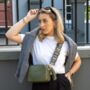 Olive Green Egyptian Eye Bag Strap | Extra Long Crossbody Replacement Bag Strap, thumbnail 3 of 4