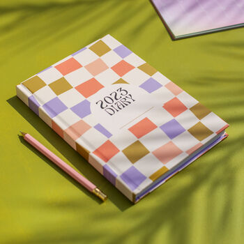 2023 Diary Planner A5 | Week To View | Checkered, 3 of 10