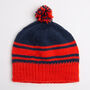 Unisex Hat Knitting Kit Navy, thumbnail 4 of 7