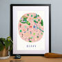 Map Of Derby City, Derbyshire Illustrated Art Print, thumbnail 1 of 4