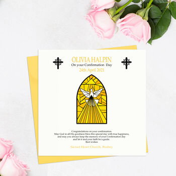 Personalised Sacrament Of Confirmation Card, 4 of 4