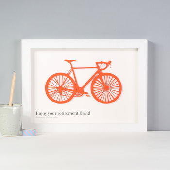 Personalised Cyclists Papercut 3D Print, 6 of 6