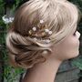 Set Of Two Floral Bridal Hair Pins, thumbnail 12 of 13