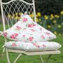 Helmsley Blush Floral Padded Seat Cushions, thumbnail 1 of 5
