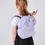 Personalised Butterfly Lilac Mini Cord Backpack, thumbnail 5 of 5