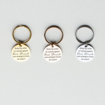 Best Friends Compass Keyring With Photo Plate, 6 of 8
