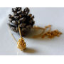 Baby Pine Cone Necklace Gold/Silver, thumbnail 9 of 11