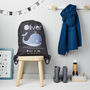 Children's Personalised Whale Nursery Or Pe Kit Bag, thumbnail 1 of 3