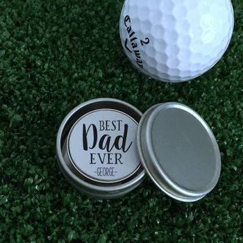Personalised 'Best Dad Ever' Golf Ball Marker, 2 of 4