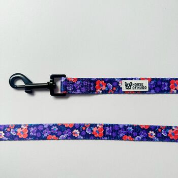 Ditsy Floral Padded Dog Lead Dog Leash, 6 of 8