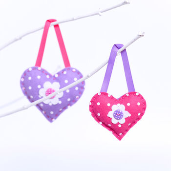 Activity Sewing Craft Kit Spotty Hearts, 5 of 6