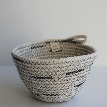 Mono Patterned Everyday Rope Bowl, 3 of 5