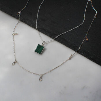 Leaf Petal Chain Necklace 9ct Gold Or Sterling Silver, 4 of 5