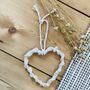 Handmade Macrame Heart Wall Hanging, Nursery Wall Decor, thumbnail 4 of 5