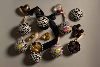 Refillable Scandi Baubles With Chocolate Truffles, 5 of 7