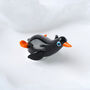 Artisan Glass Sliding Penguin With Gift Box, thumbnail 1 of 2