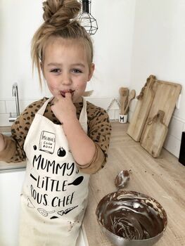 Personalised 'Mummy's Little Chef' Apron, 3 of 11