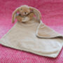 Personalised Embroidery Bunny Brown Soft Baby Soother, thumbnail 6 of 12