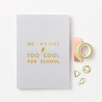 'Too Cool' Teacher Foiled Notebook, 3 of 9