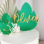 Monstera Personalised Cake Topper Set, thumbnail 5 of 6