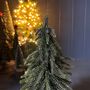 Green With Gold Fir Tree On Log Christmas Decoration, thumbnail 2 of 2