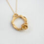 Citrine And Gold Vermeil Plated Eternity Necklace, thumbnail 1 of 7