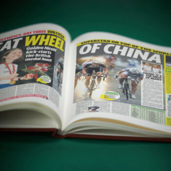 Cycling Personalised UK Sports Gift Newspaper Book, 8 of 12