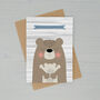 I Love You Daddy Bear Greetings Card, thumbnail 2 of 2